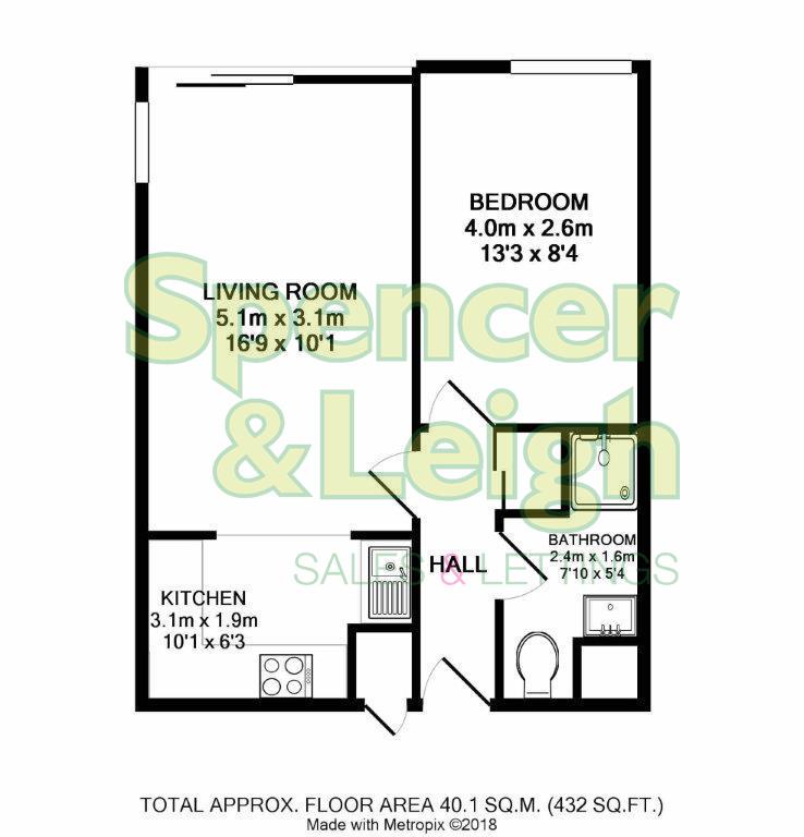 57 Homeleigh, London Road, Brighton floorplan