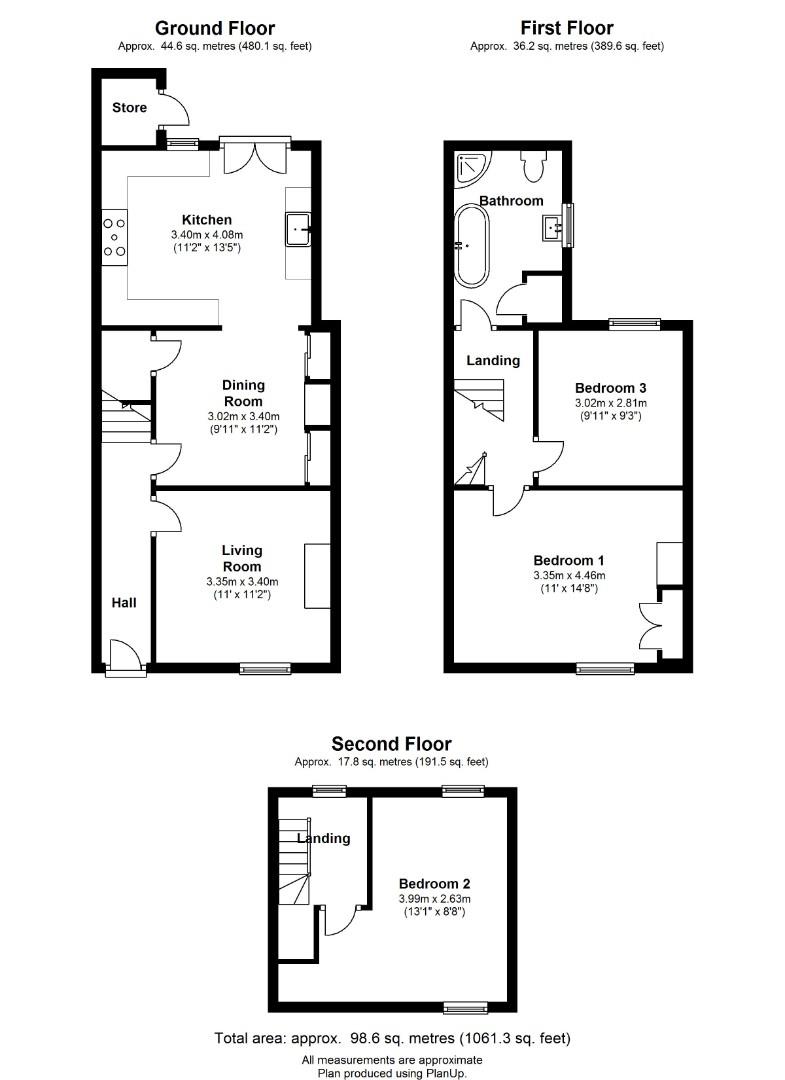 64, Norwich Street, Cambridge floorplan