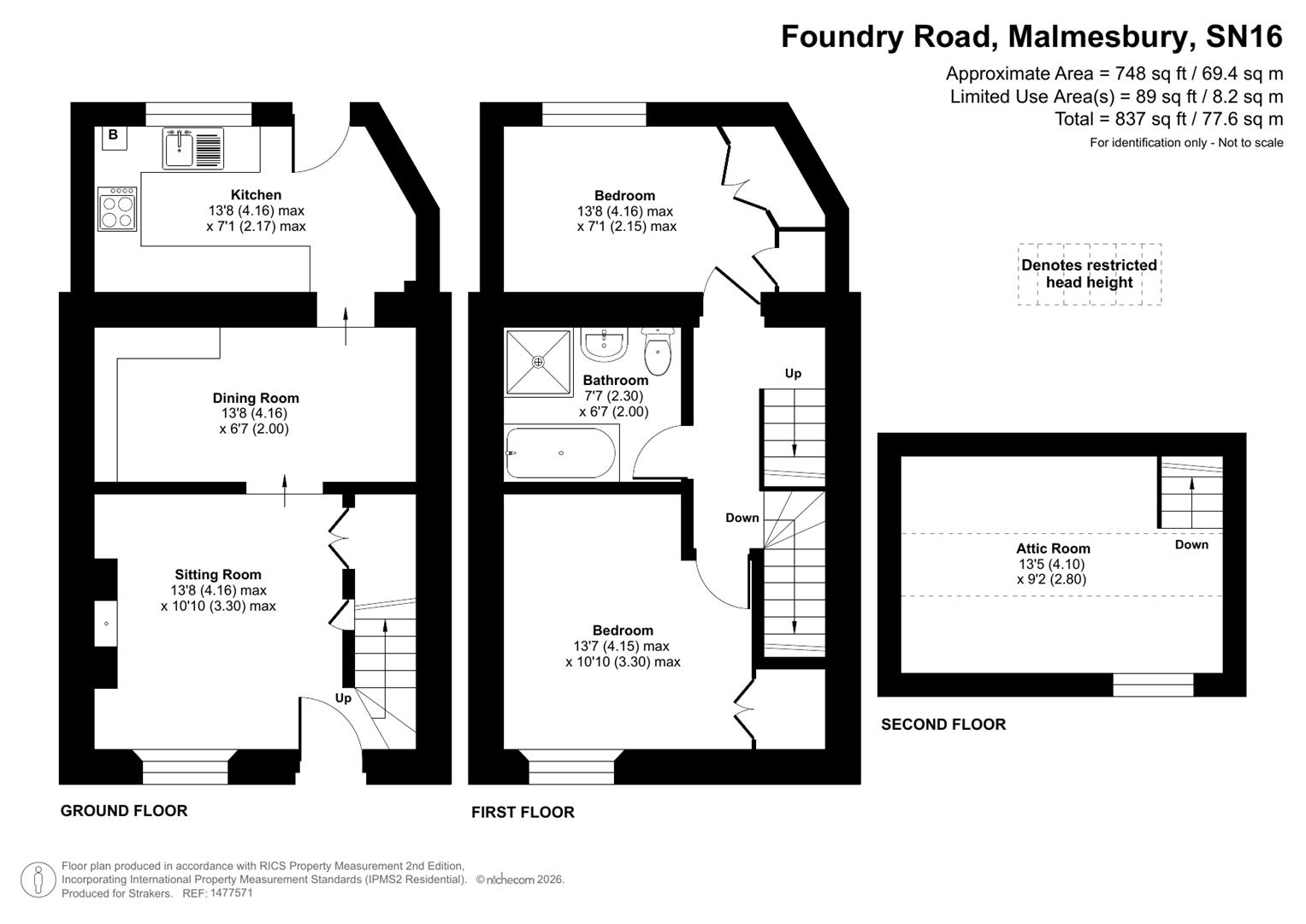 50, Foundry Road, Malmesbury floorplan