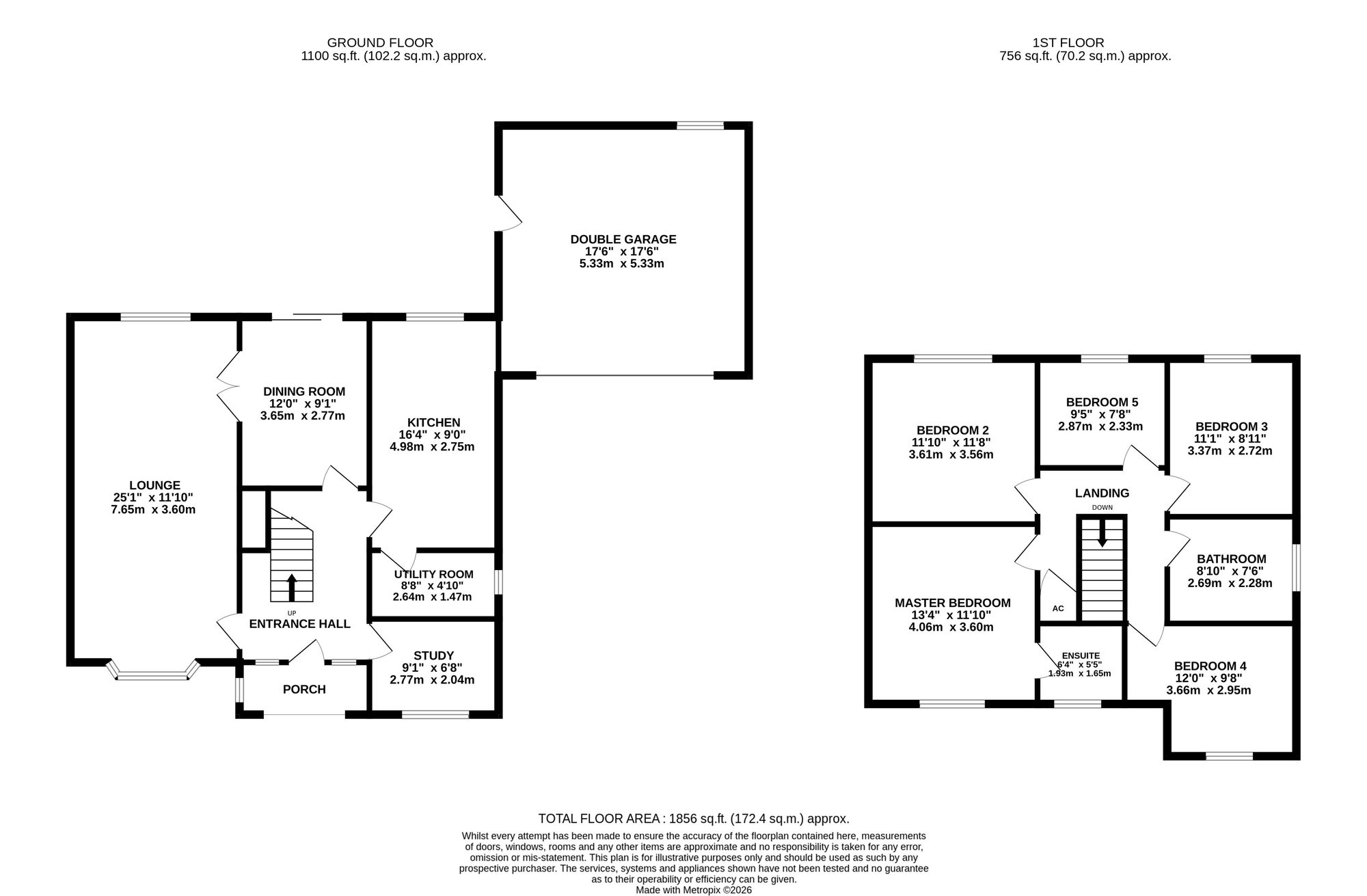 6 The Chantry, Tarporley floorplan