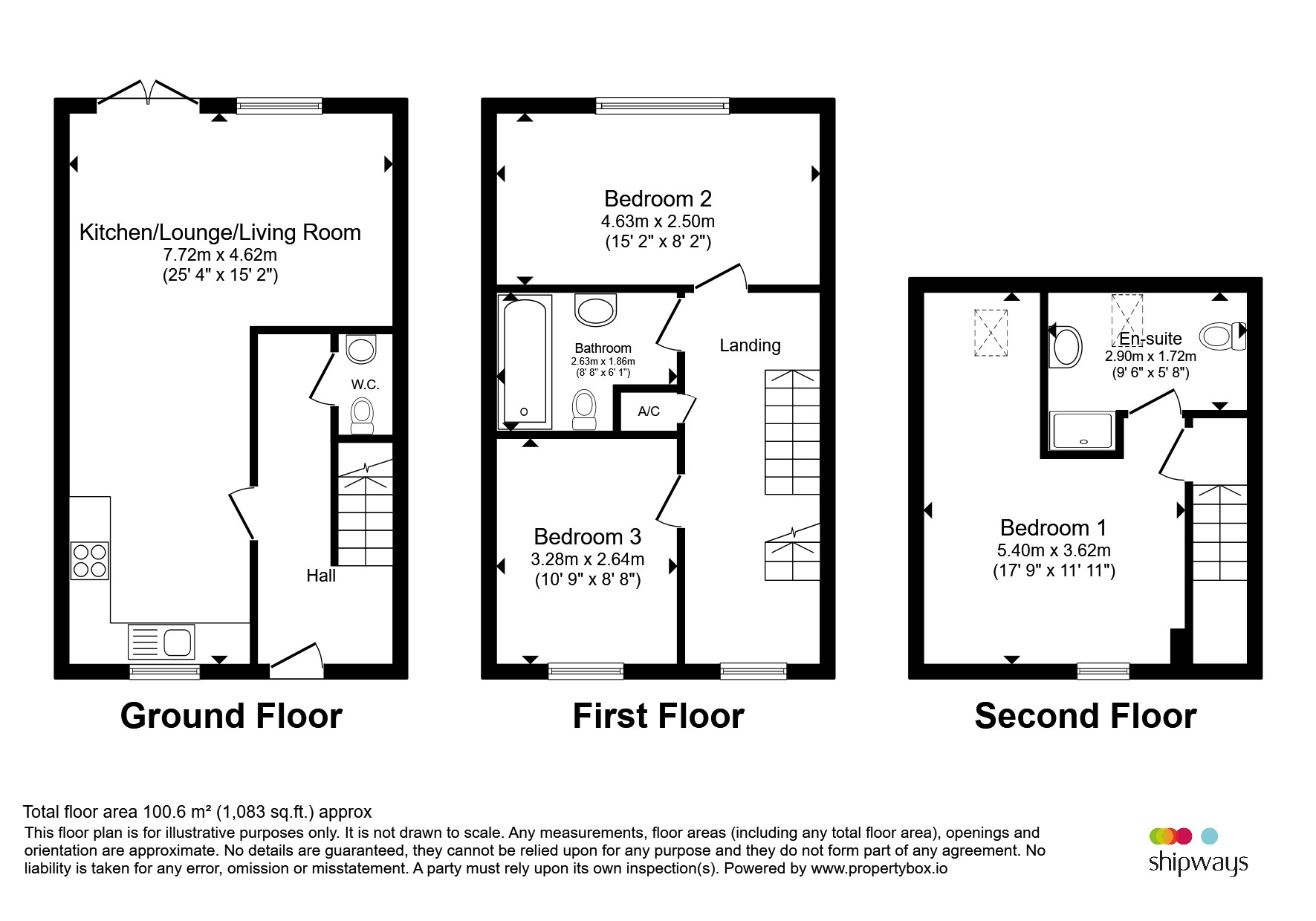 1, Dunster Close, Rugby floorplan