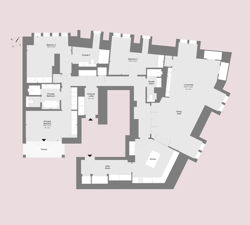 6, Basil Street, London floorplan