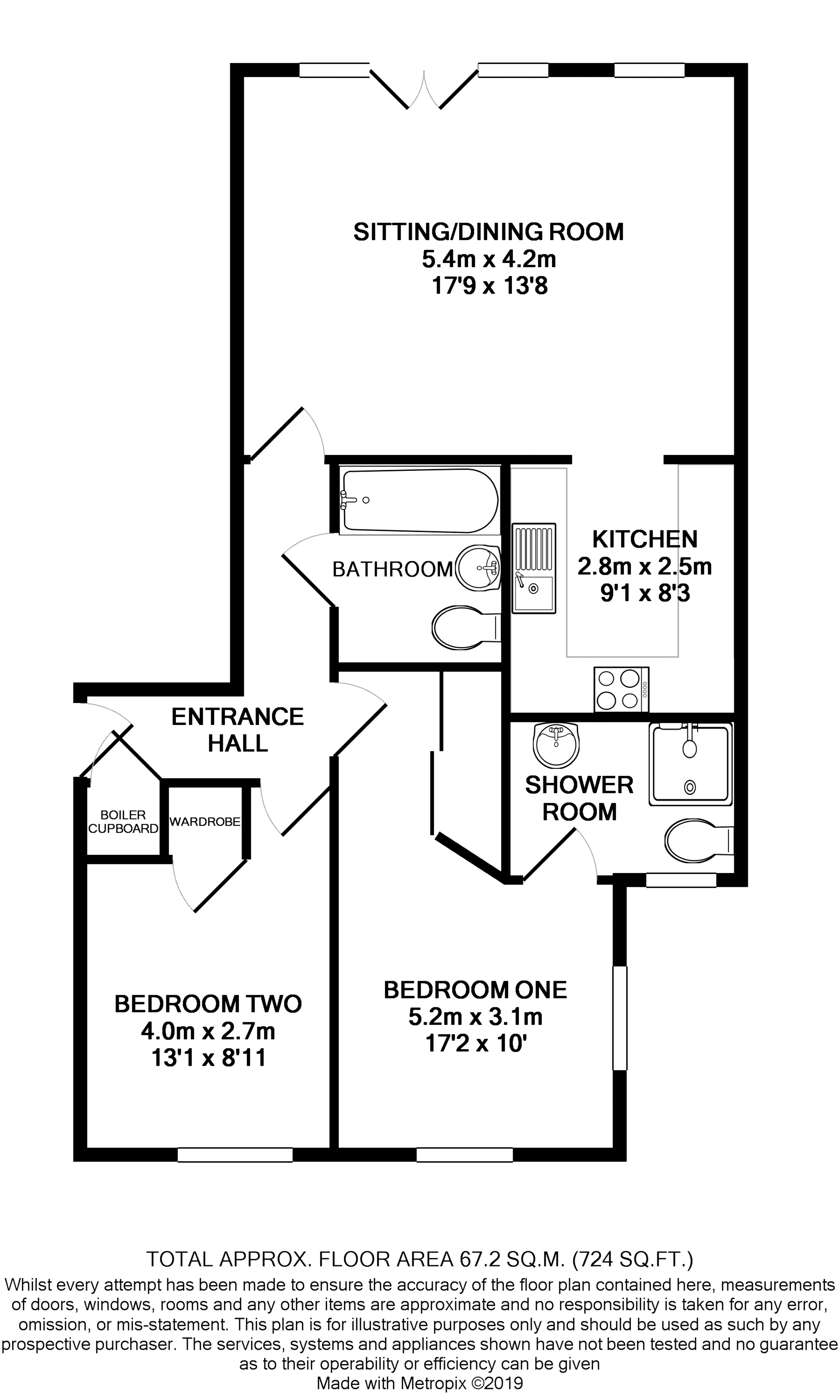 2 Bedrooms Flat to rent in Katesgrove Lane, Reading RG1