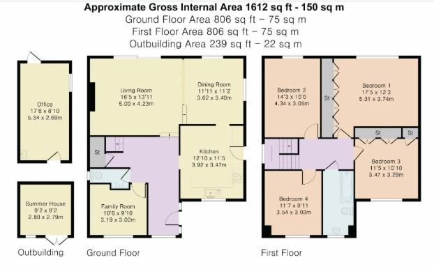 1a, Northaw Road West, Northaw floorplan