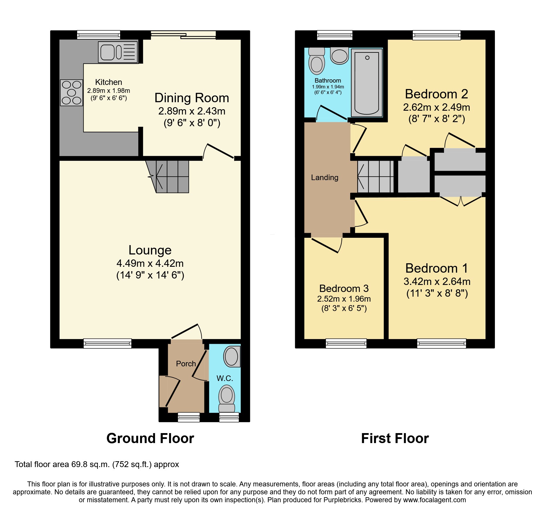 27, Grafton Close, Sutton-in-Ashfield floorplan