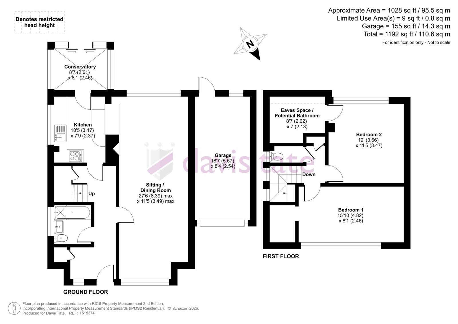 10, Gurney Drive, Reading floorplan