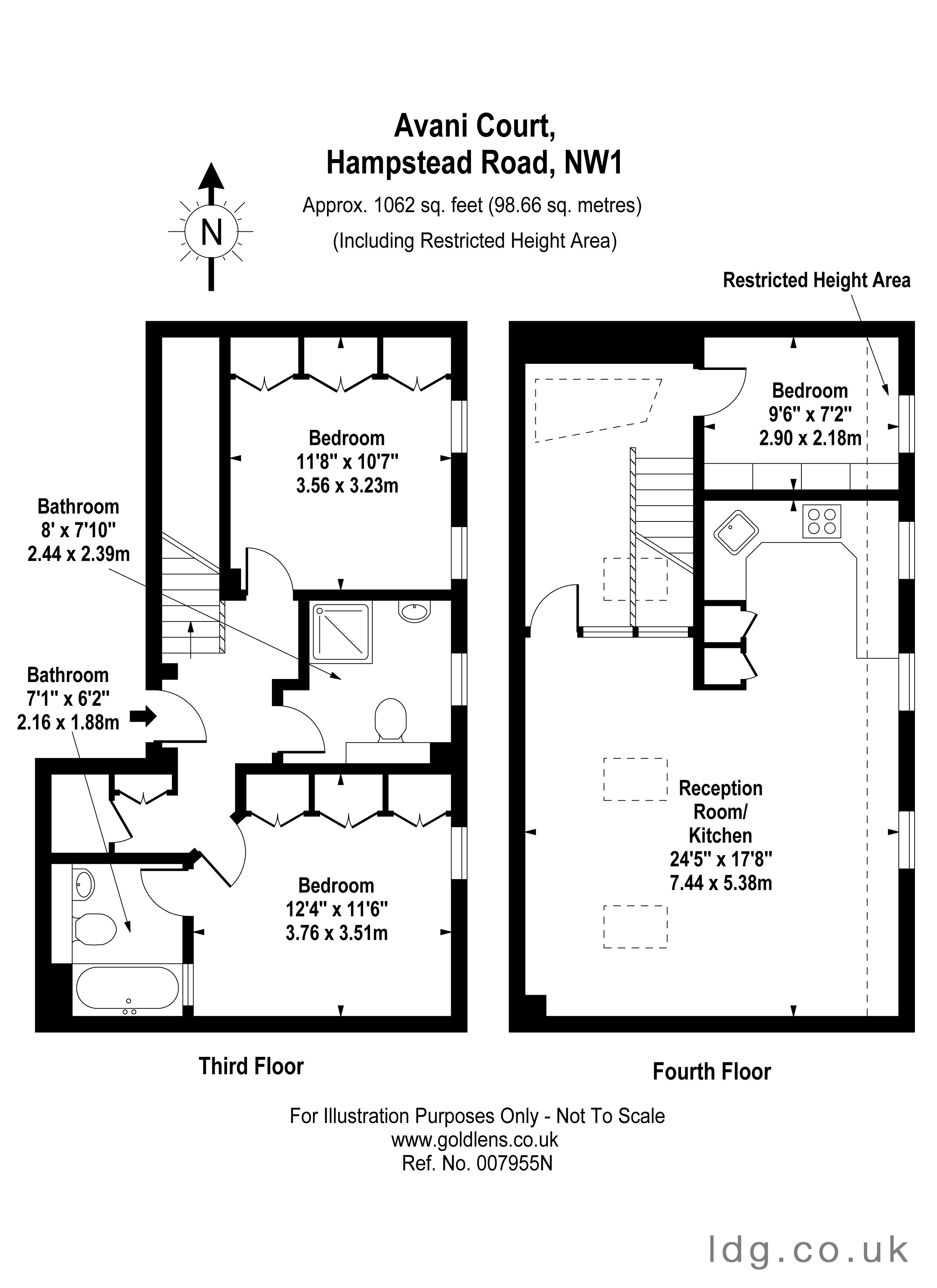 2 Bedrooms Flat to rent in Hampstead Road, London NW1