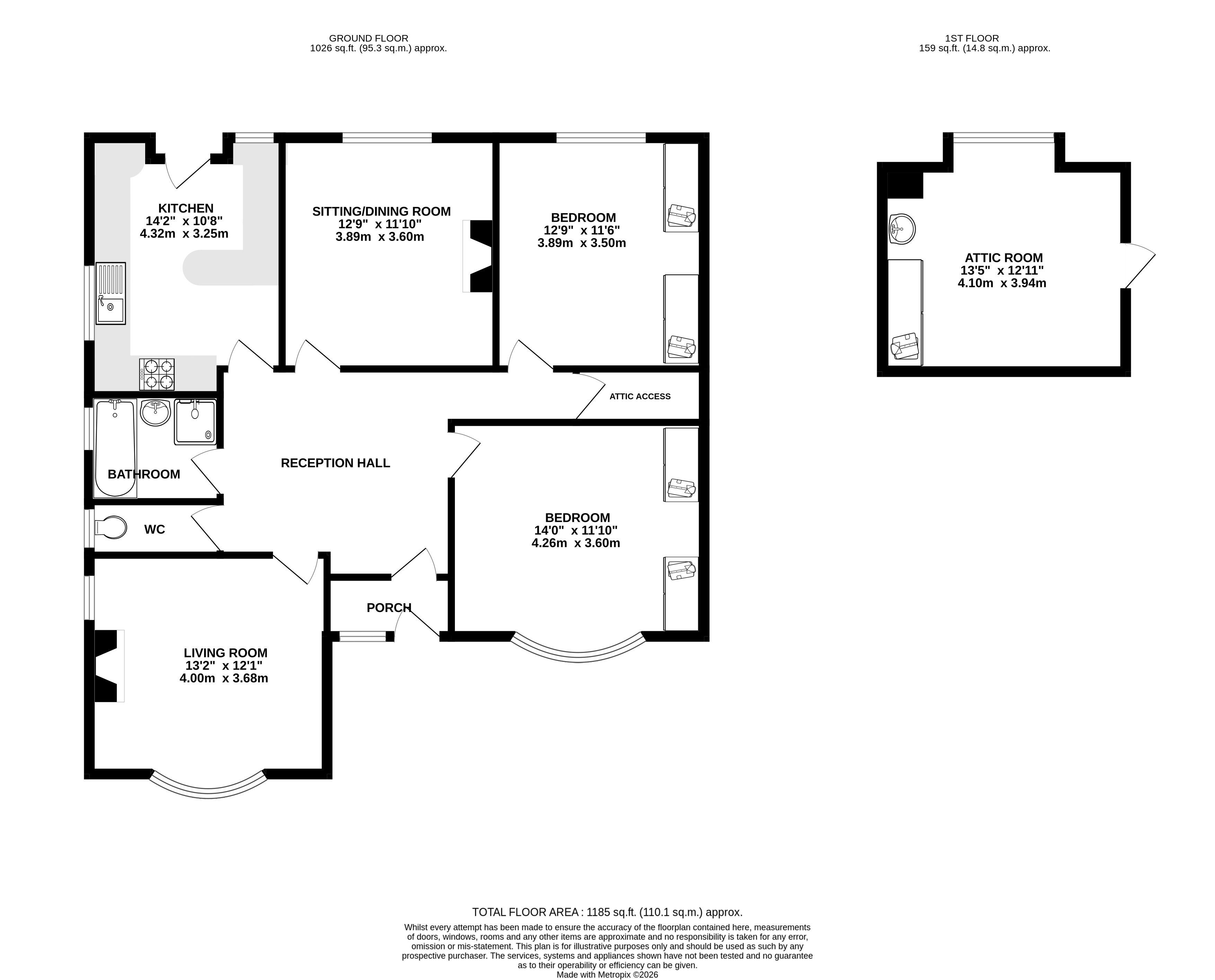143C, Kilbourne Road, Derbyshire floorplan