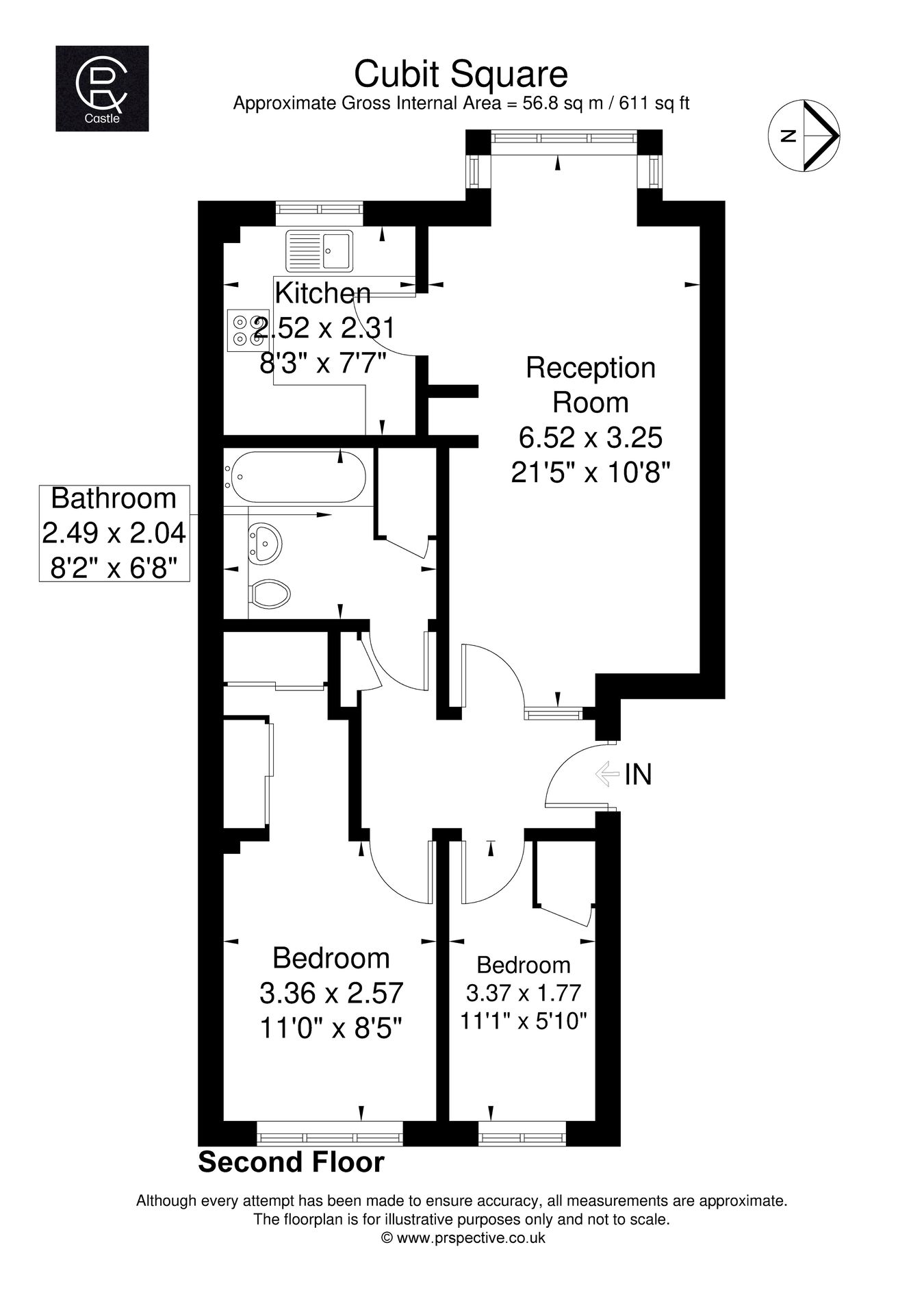 23, Cubitt Square, Southall floorplan