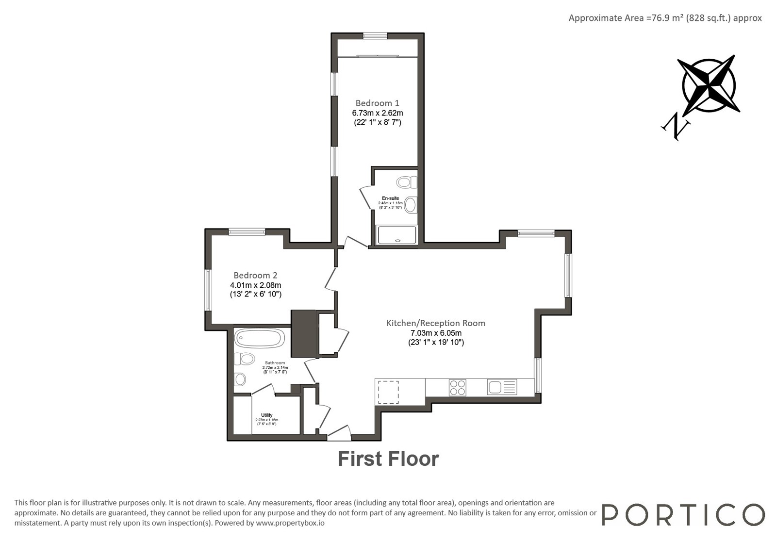 10, Vernon House, 1, Holt Gardens, London floorplan