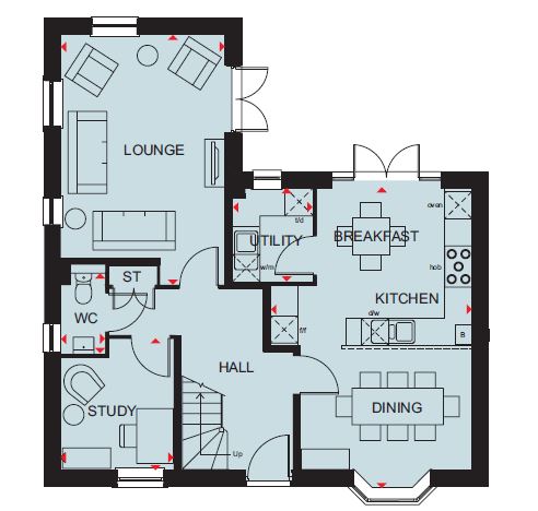 H671091, Armstrongs Fields, Broughton, Aylesbury floorplan