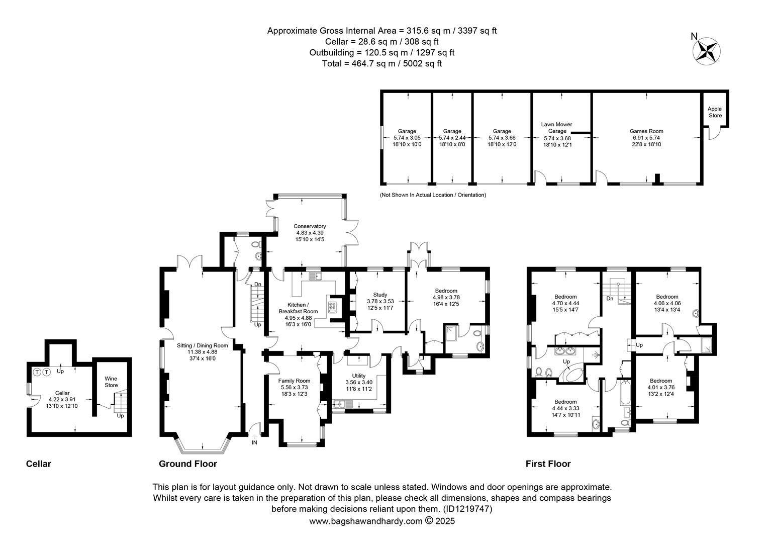 Eastwick House, Eastwick Drive, Great Bookham floorplan