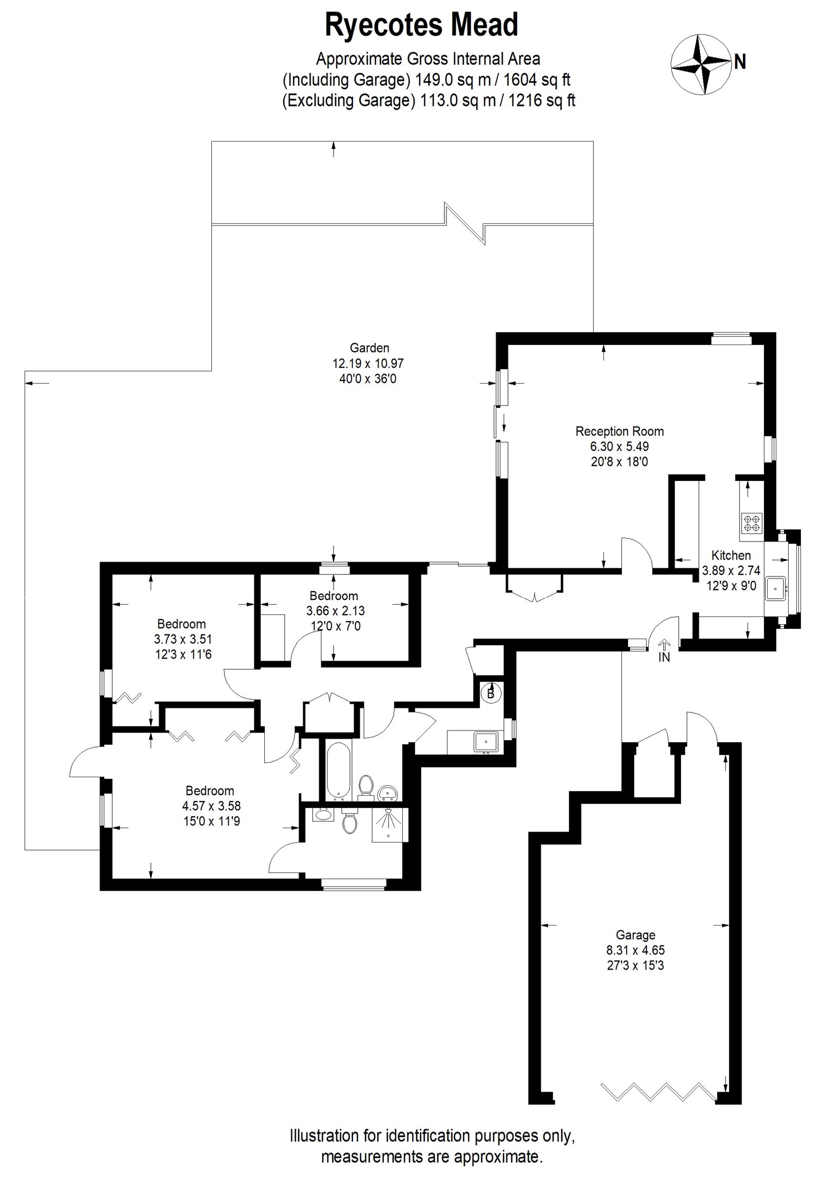 5, Ryecotes Mead, London floorplan