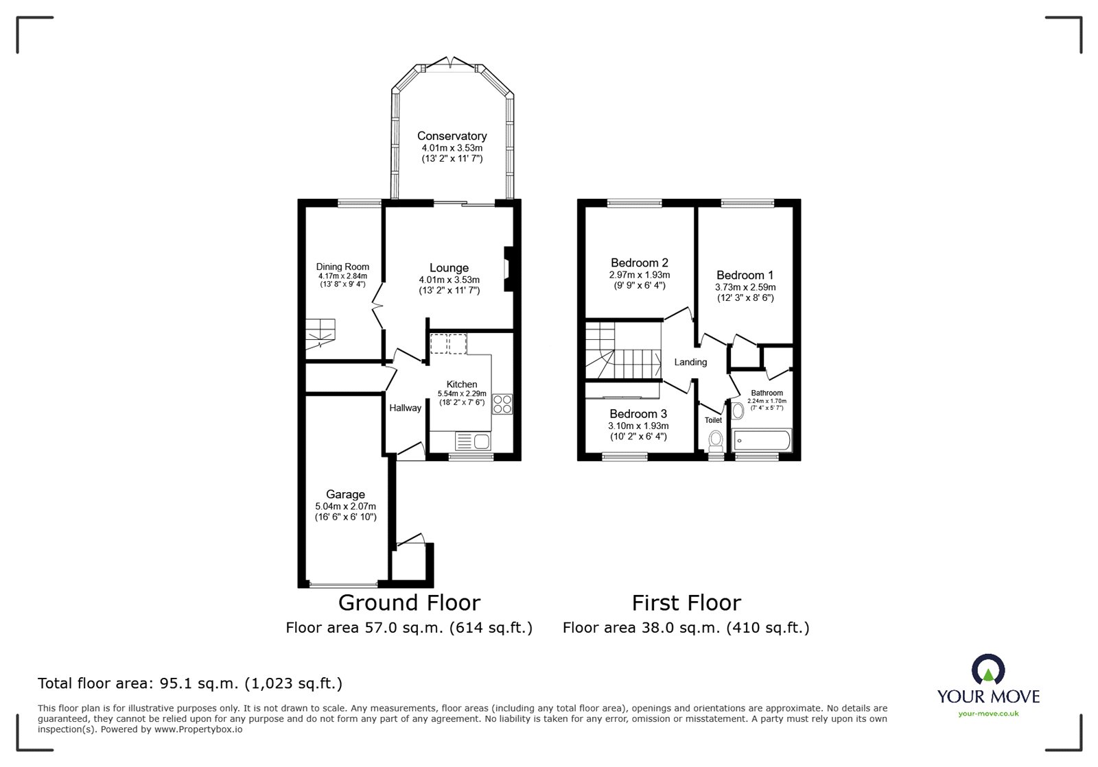 23, Sonning Way, Leicester floorplan