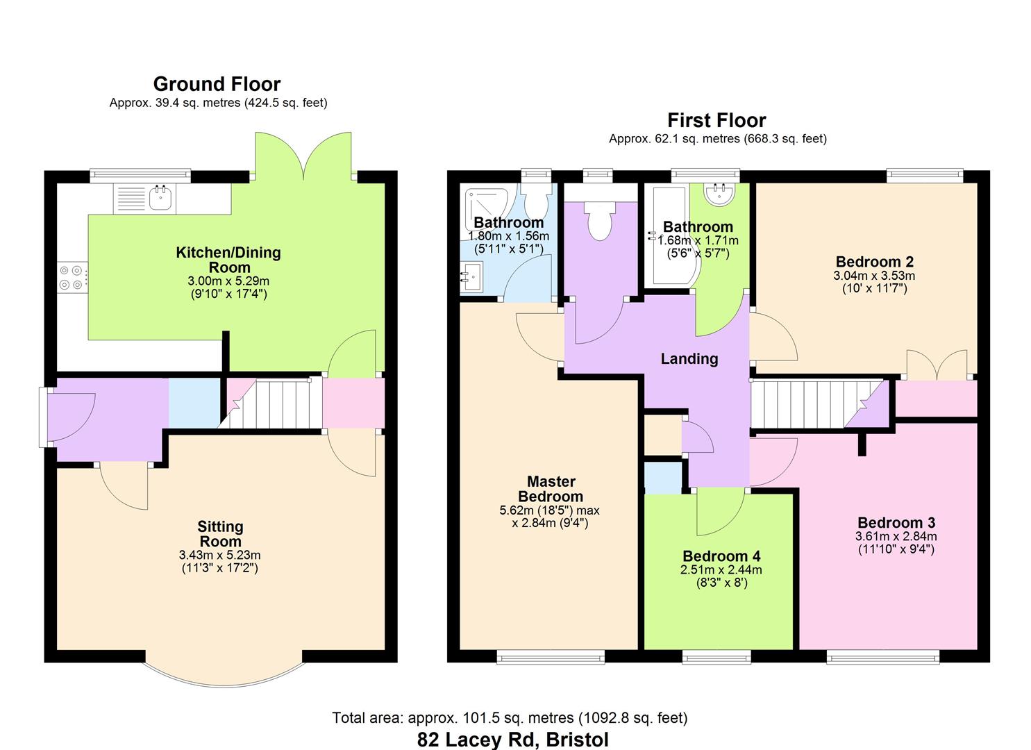 82, Lacey Road, Bristol floorplan