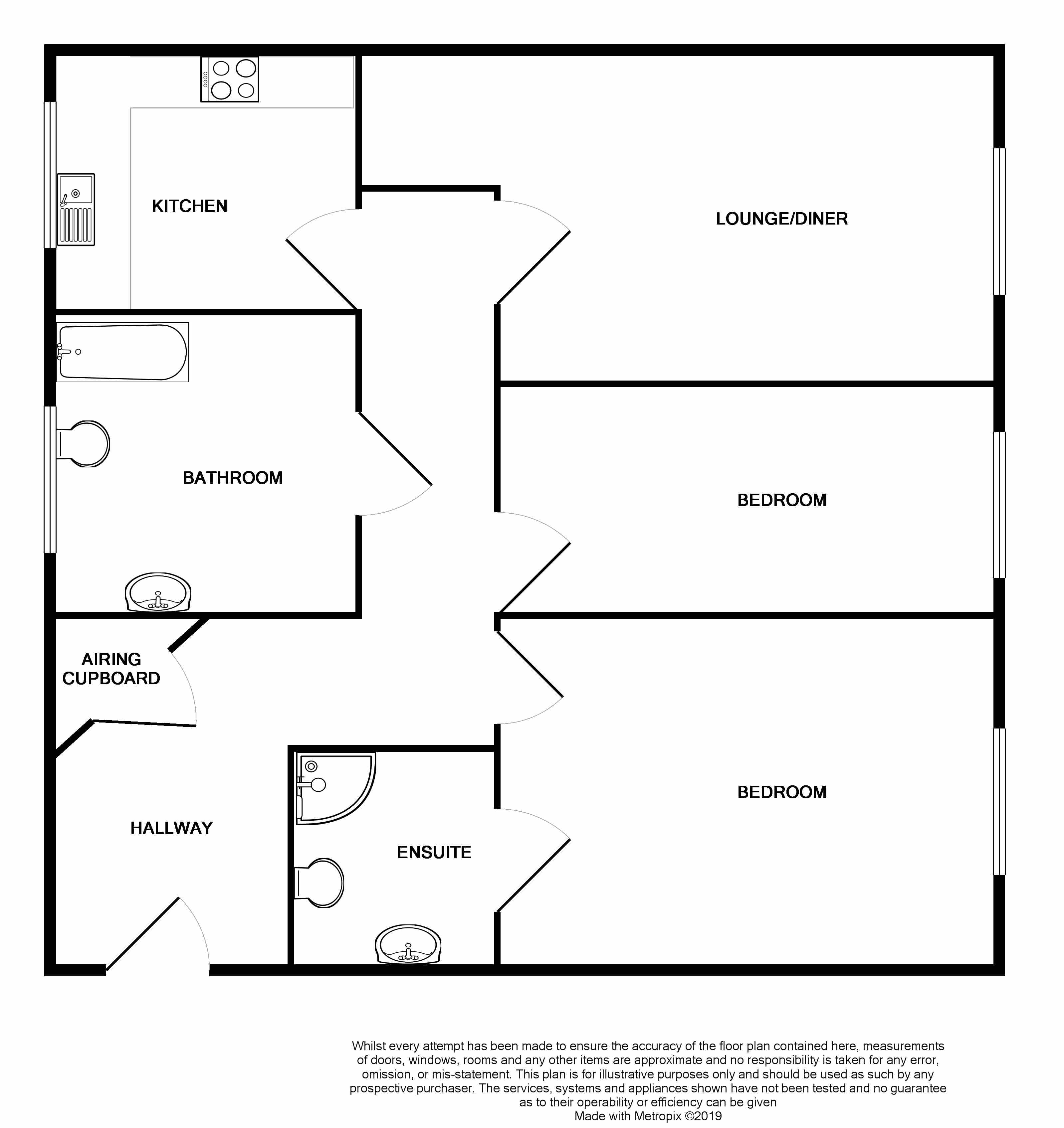 2 Bedrooms Flat to rent in Queens Road, Farnborough GU14