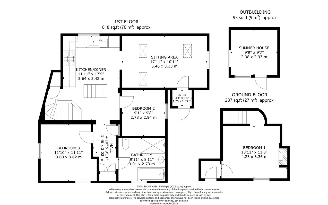 Deacons Cottage, Cross in Hand Road, Heathfield floorplan