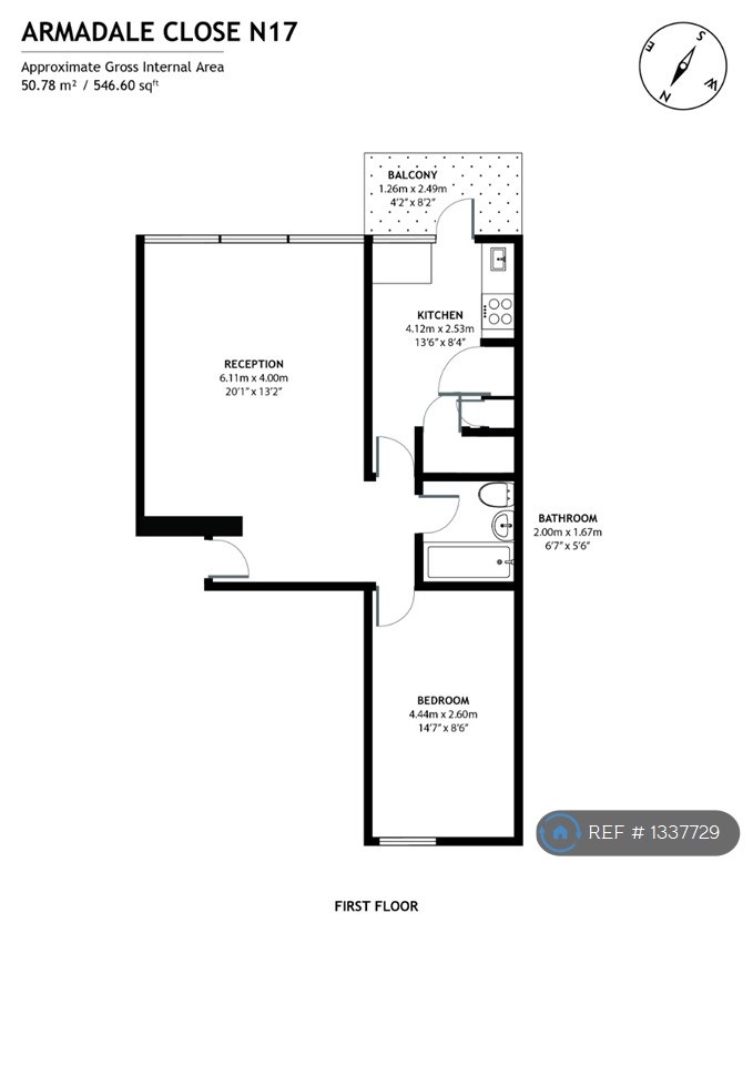 Armadale Close, Tottenham Hale, London floorplan