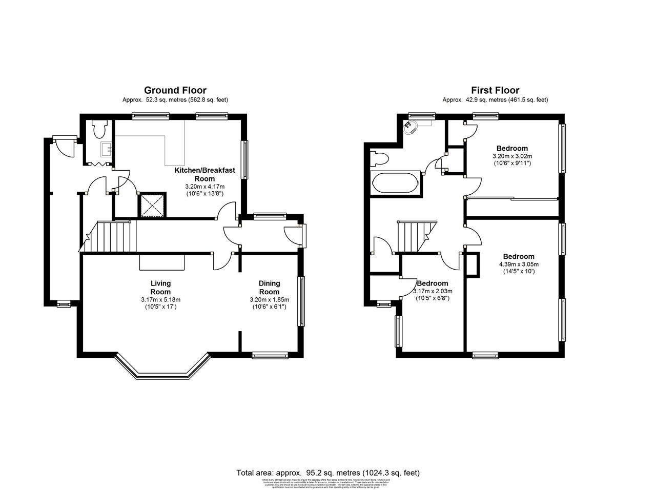 2, Clare Road, Stanwell floorplan