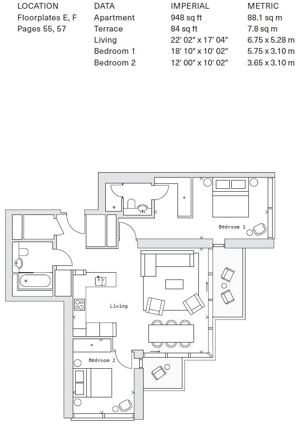 2 Bedrooms Flat for sale in One Park Drive, Canary Wharf E14
