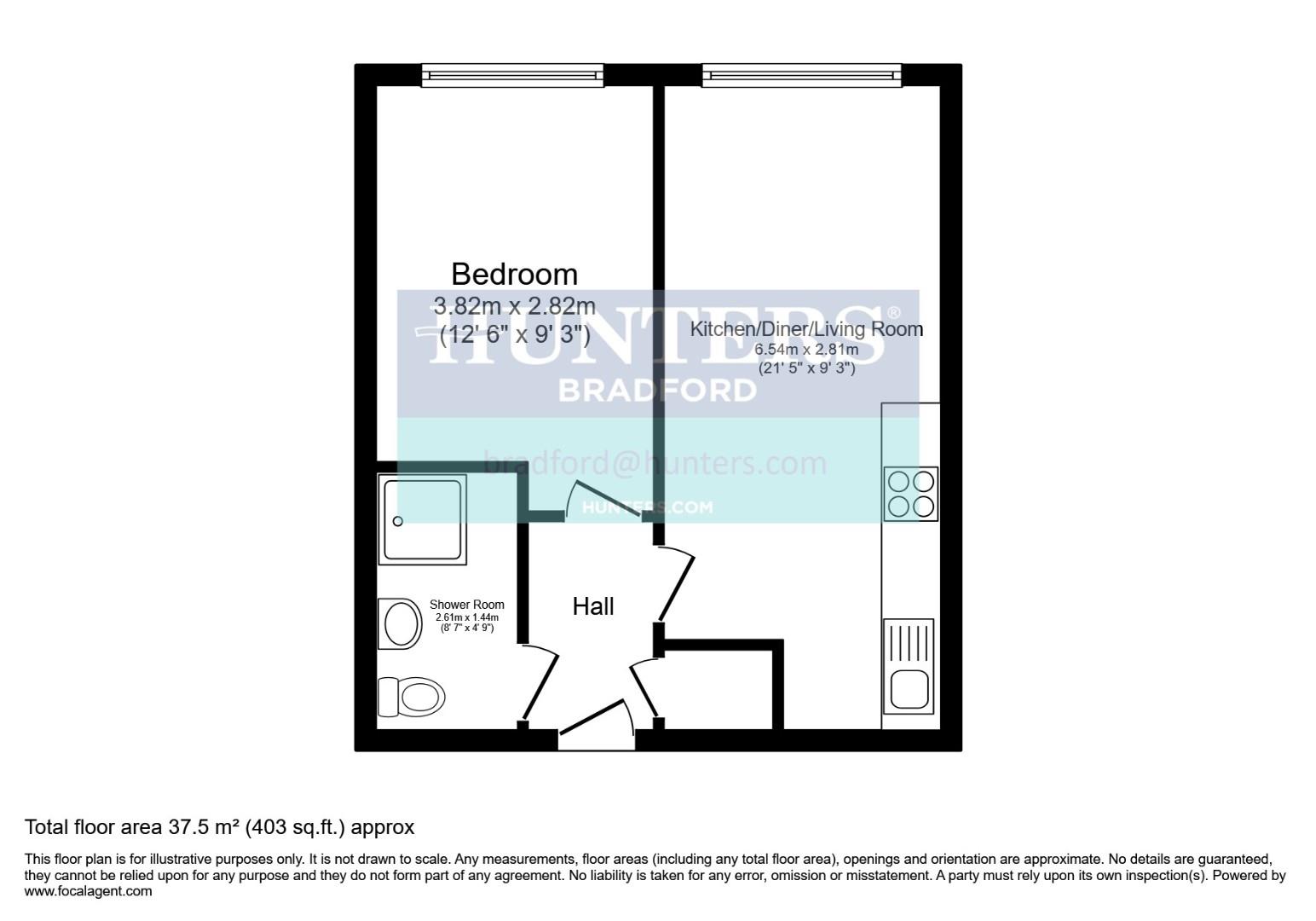 Card House (s), Apt 36, Bingley Road, Bradford floorplan