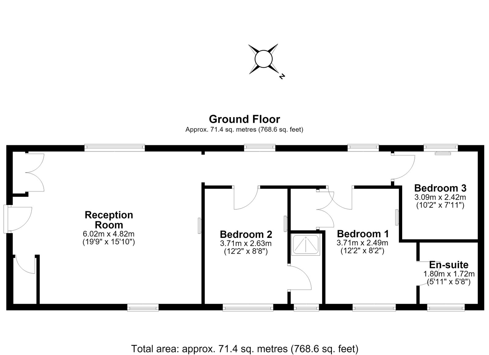 9 Bewick House, Denmark Road, Gloucester floorplan