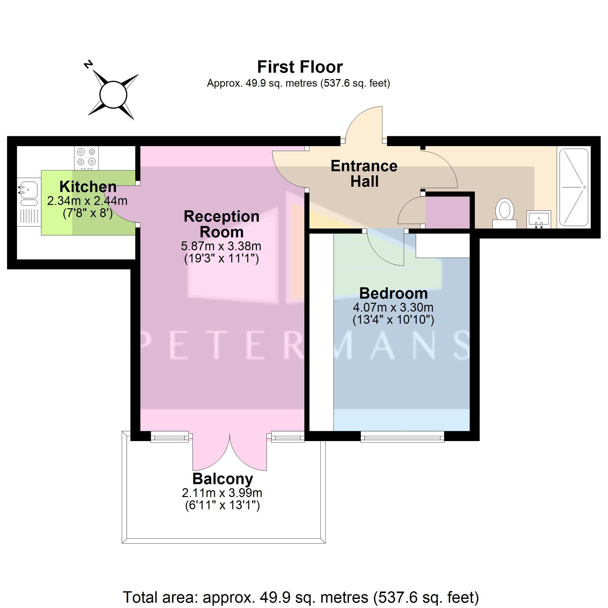 14 Eaton Court, Edgware floorplan