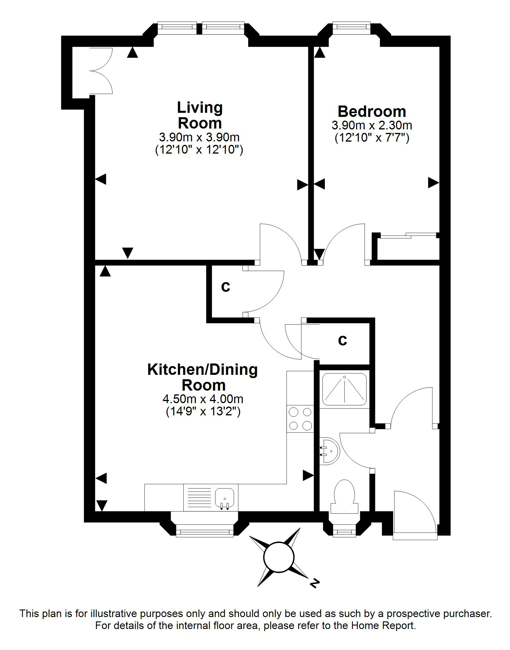 89, John Street, Penicuik floorplan