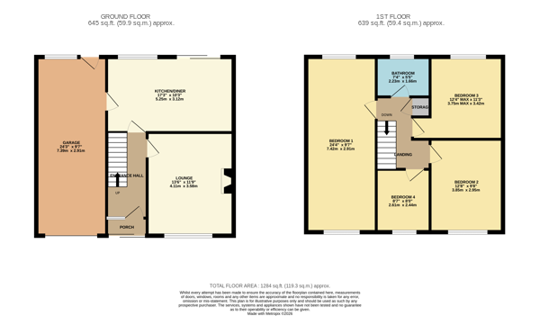 73, Watermead Road, Bedfordshire floorplan