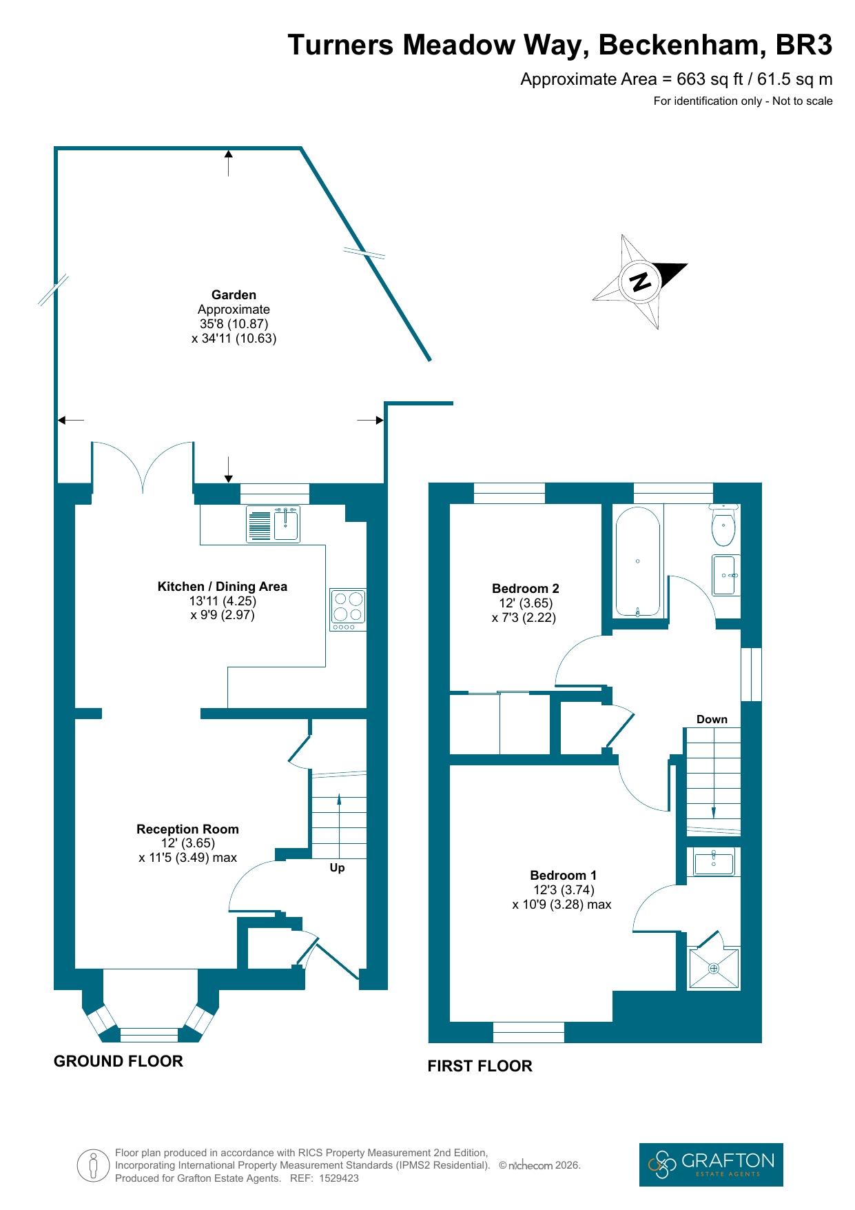 35, Turners Meadow Way, Beckenham floorplan