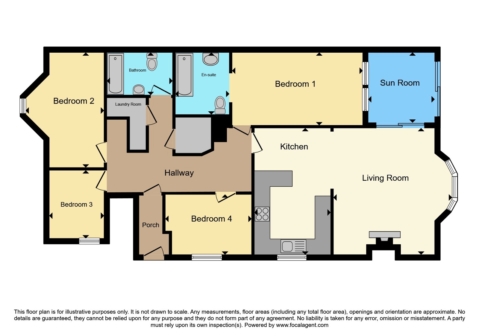 Garden Flat, 2, Lonsdale Villas, Devon floorplan