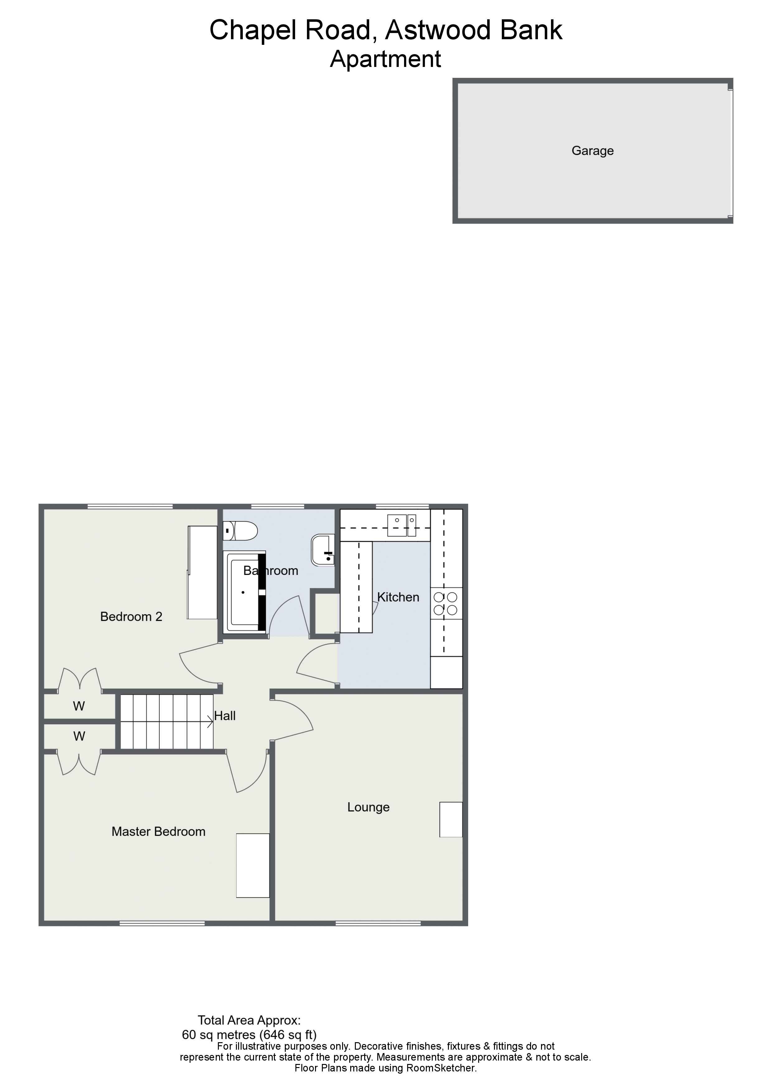 2 Bedrooms Maisonette for sale in Chapel Road, Astwood Bank, Redditch B96