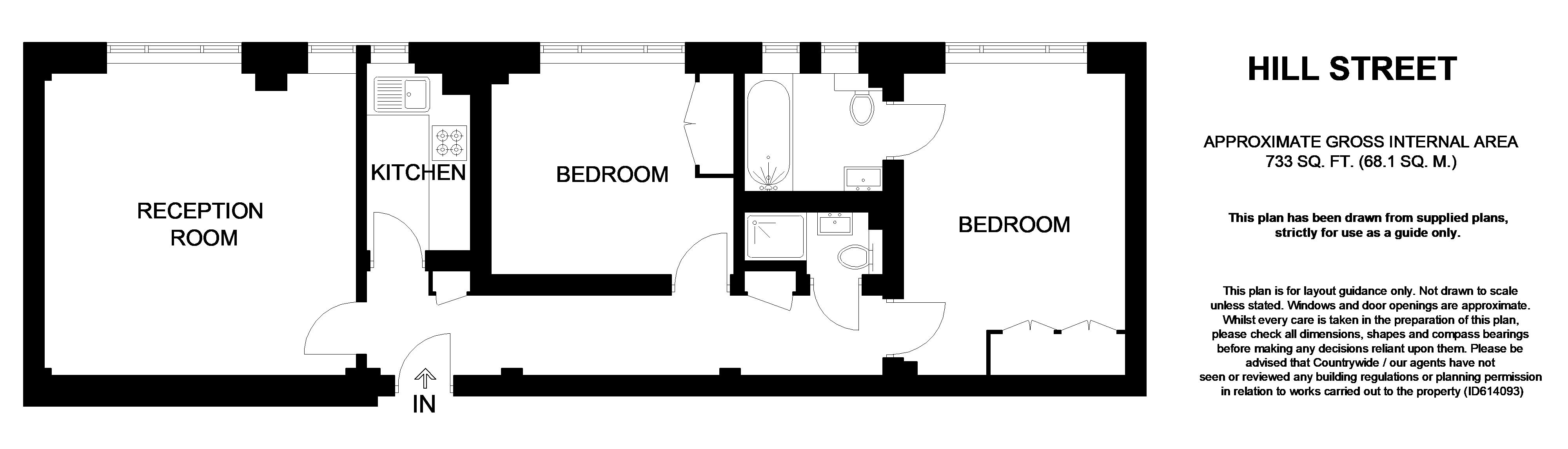 Flat 54, 39, Hill Street, London floorplan