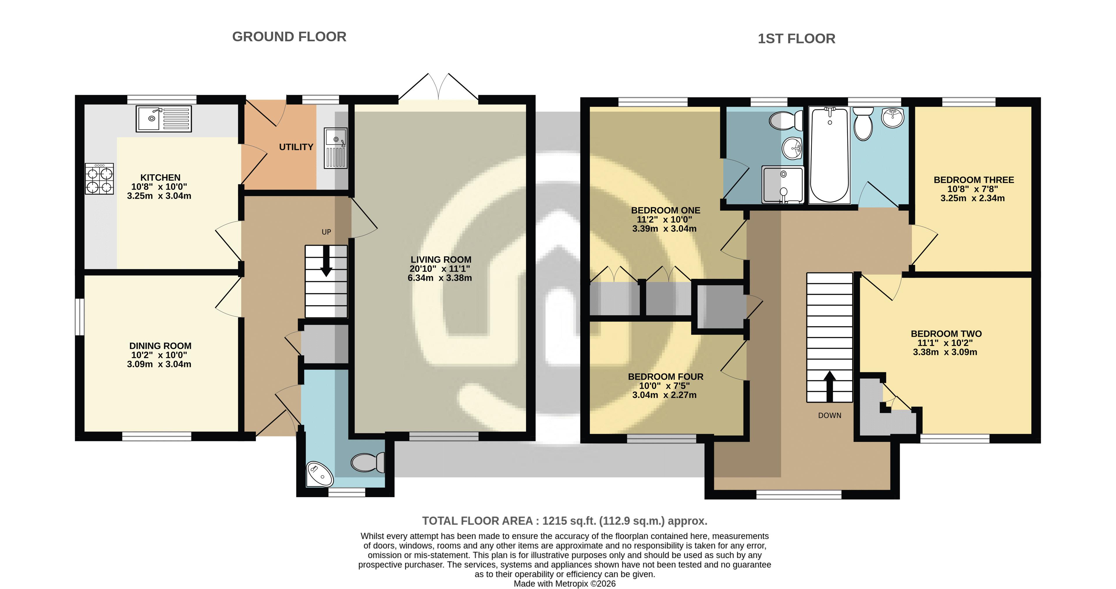 13, Browning Close, Bedford floorplan