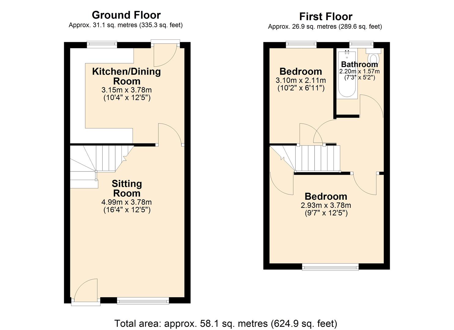 44, Ashwood Avenue, Wigan floorplan
