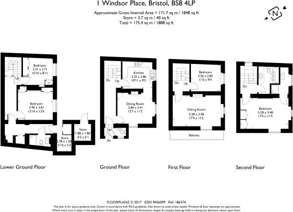 4 Bedrooms Semi-detached house for sale in Windsor Place, Clifton, Bristol BS8