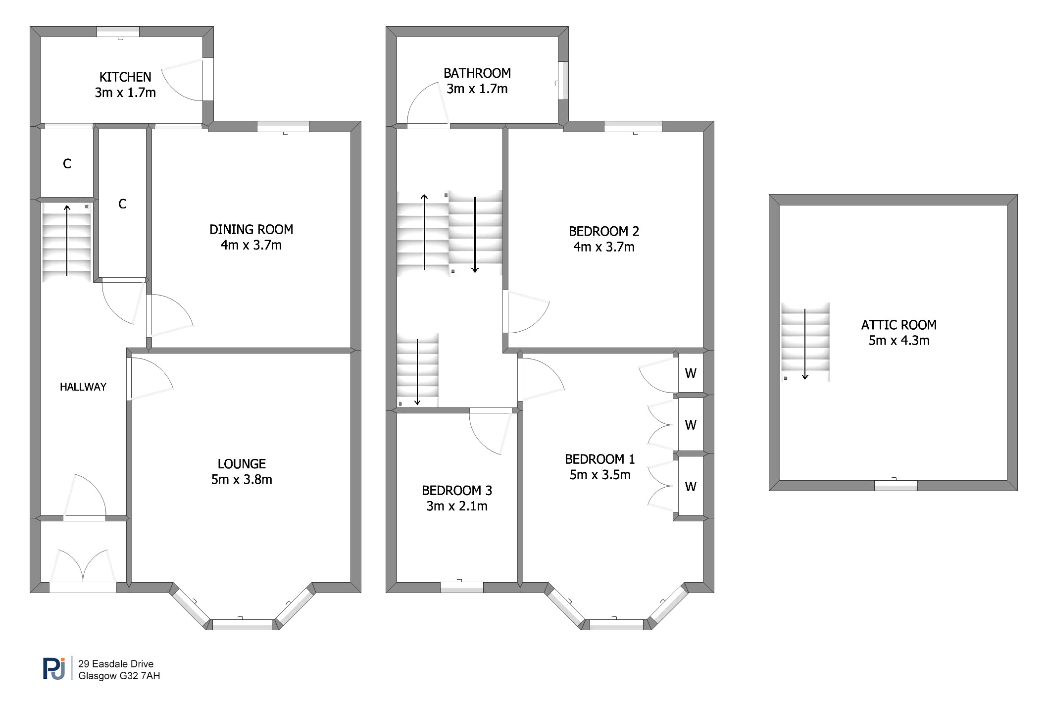 29 Easdale Drive, Tollcross, Glasgow floorplan