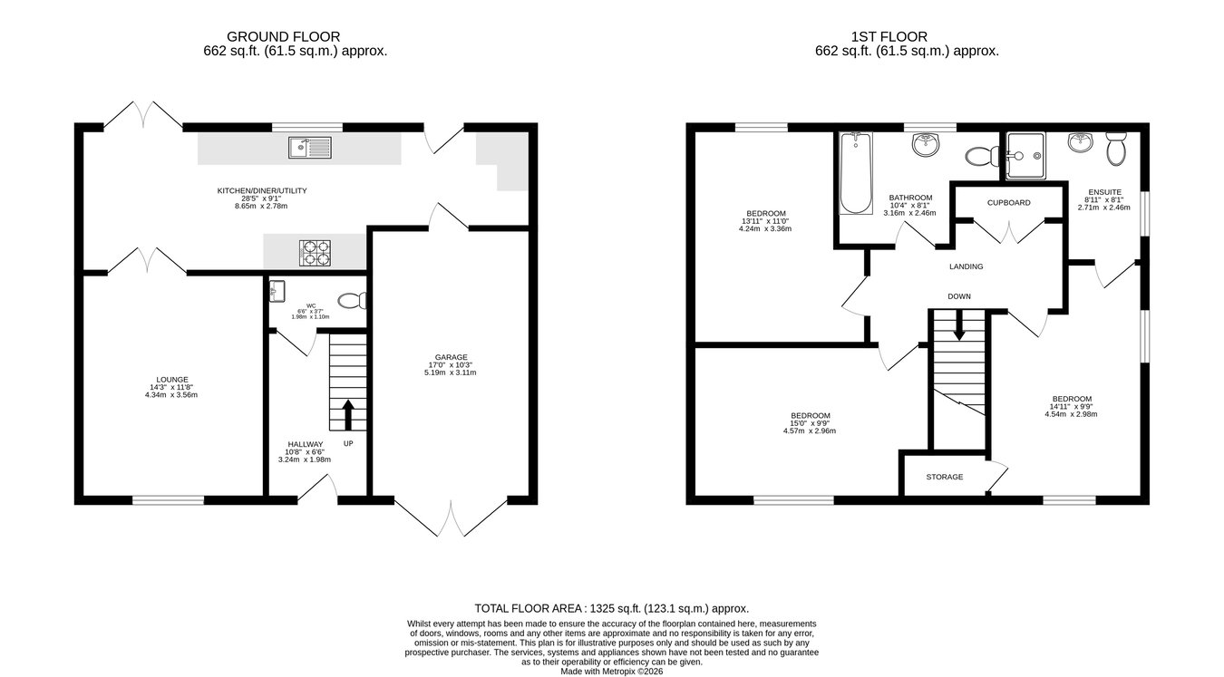 11, Glanafon Gardens, Haverfordwest floorplan
