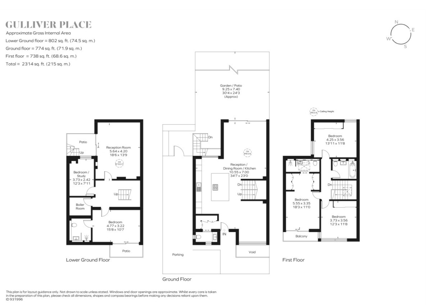 4, Gulliver Place, London floorplan