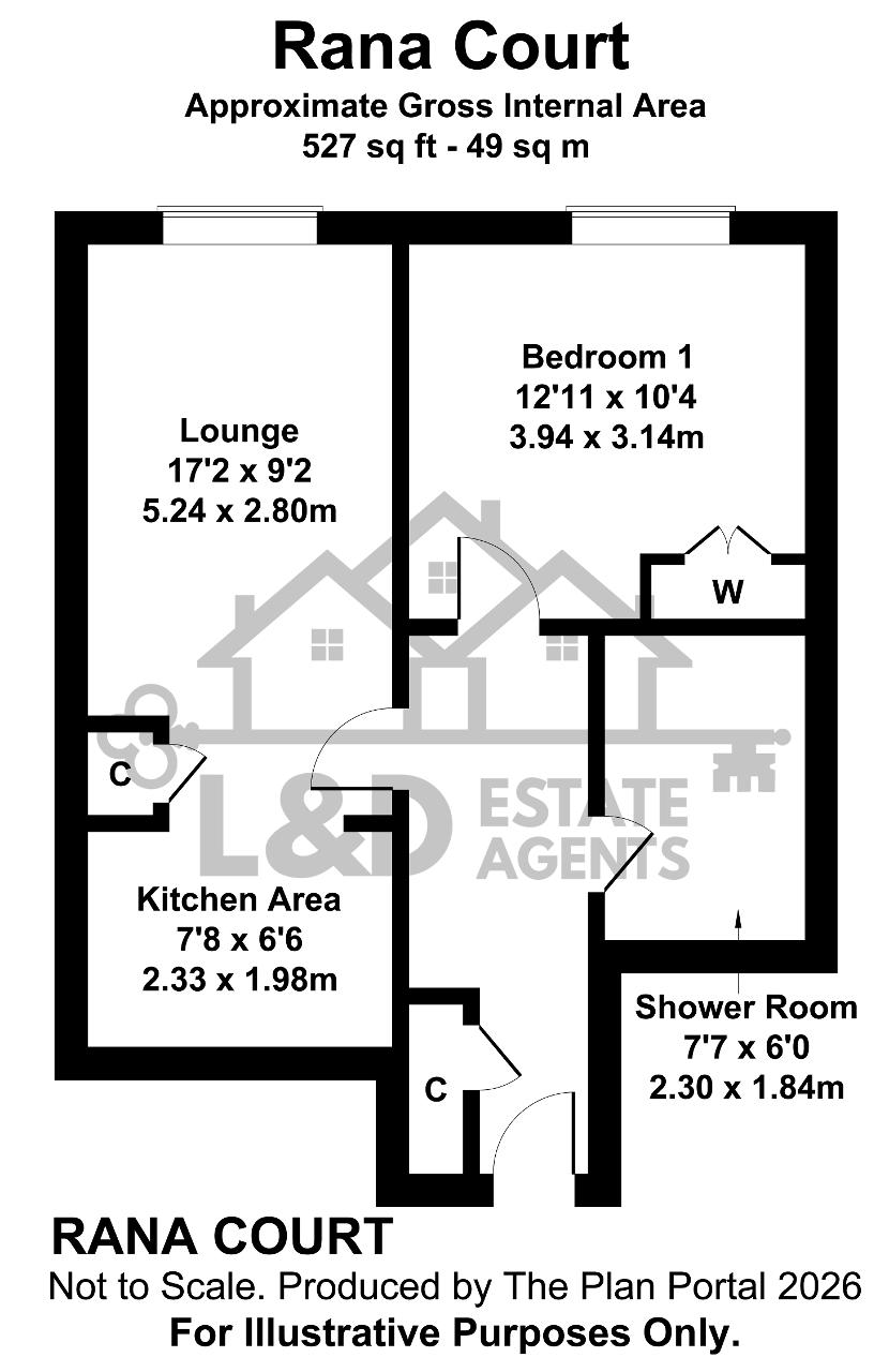 5, Rana Court, 46 London Road, Luton floorplan