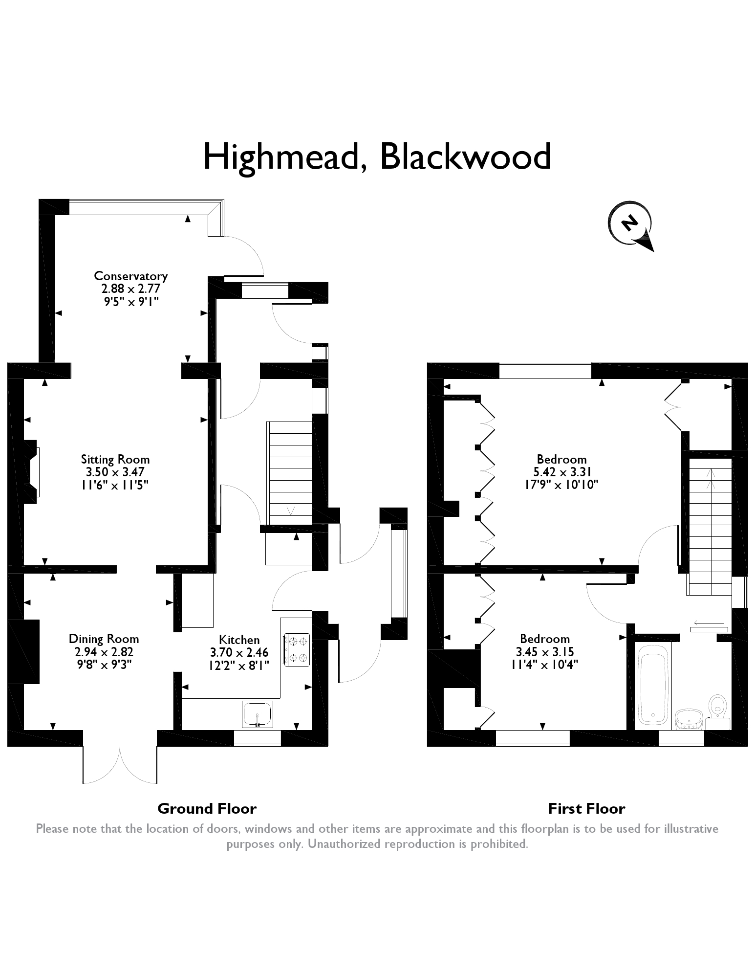 2 Bedrooms Semi-detached house for sale in Highmead, Pontllanfraith, Blackwood NP12