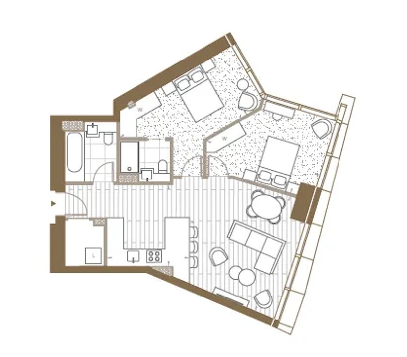 Aspen, Admirals Way, London floorplan