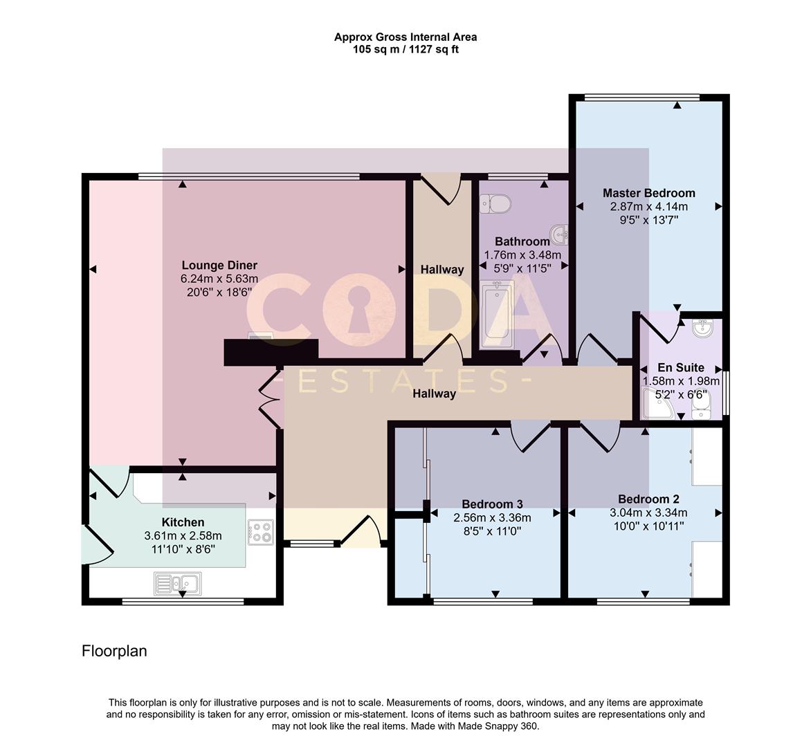 72, Oak Drive, Glasgow floorplan
