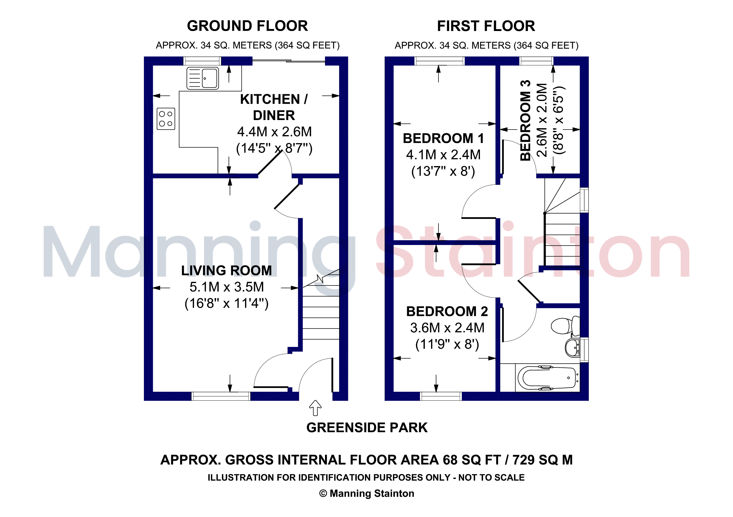 27, Greenside Park, Wakefield floorplan