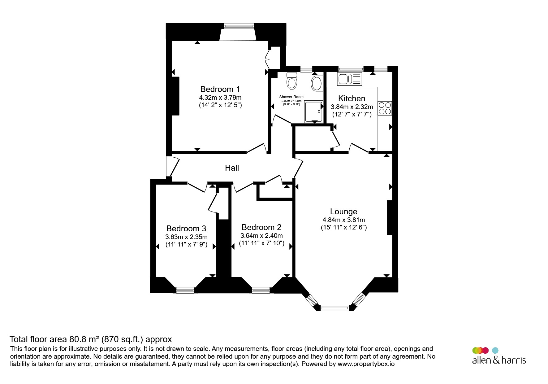 0/2, 15, Halbert Street, Glasgow floorplan