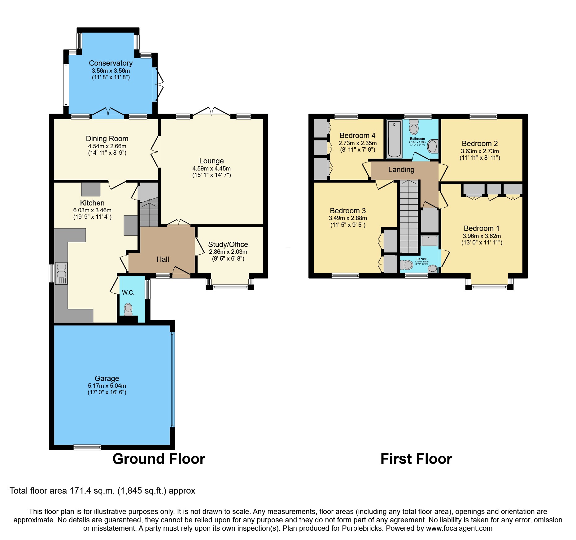 3, Chasden Close, Chorley floorplan
