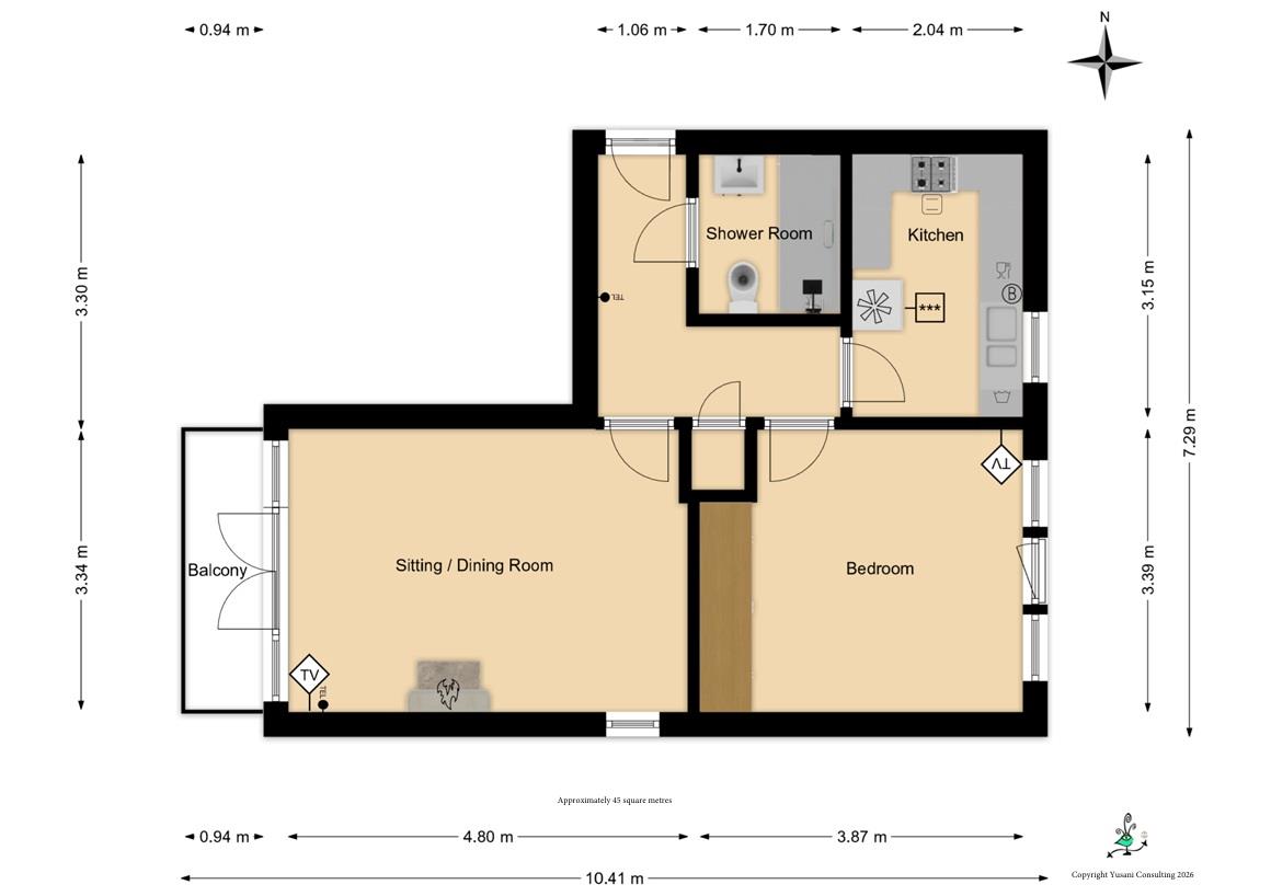 5, Isabella House 38A, Whitefield Road, New Milton floorplan