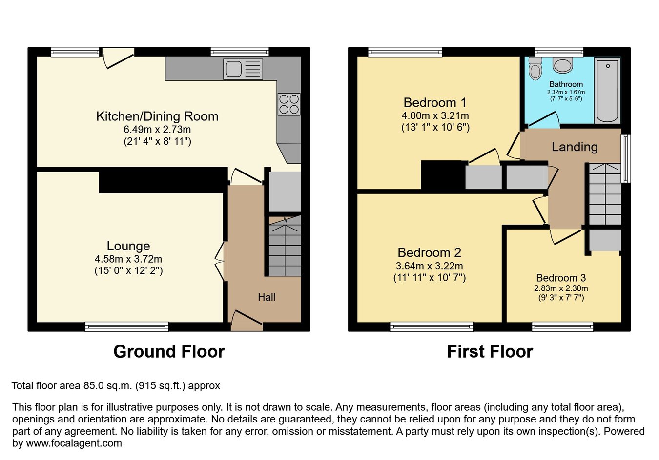 54, The Oval, Doncaster floorplan
