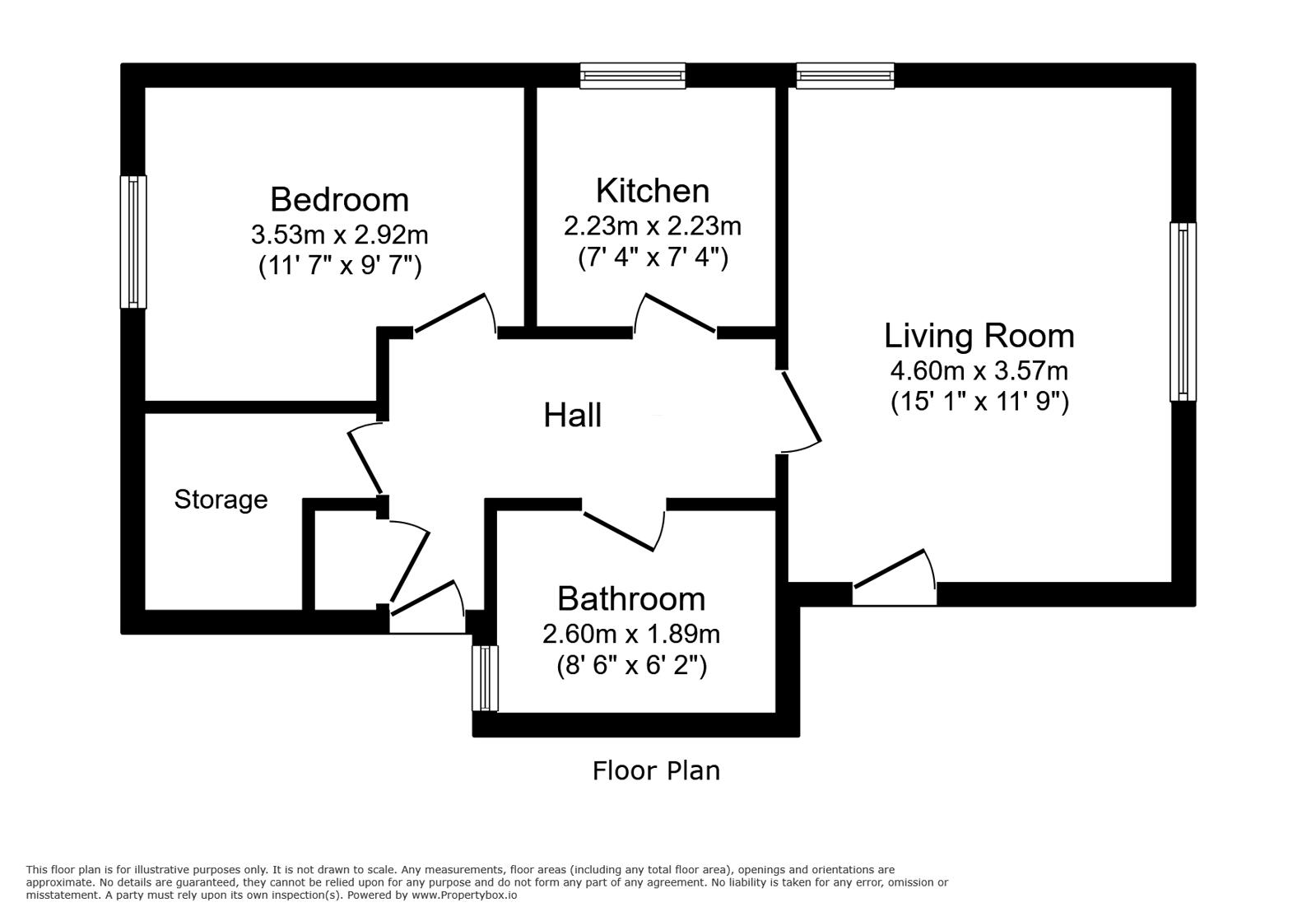 Flat 1, Newstead House, 67A, Dovedale Close, Uxbridge floorplan