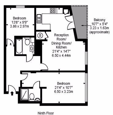 3 Bedrooms Flat to rent in Limeharbour, London E14